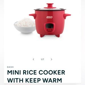 Dash Vibrant Red Compact Rice Cooker